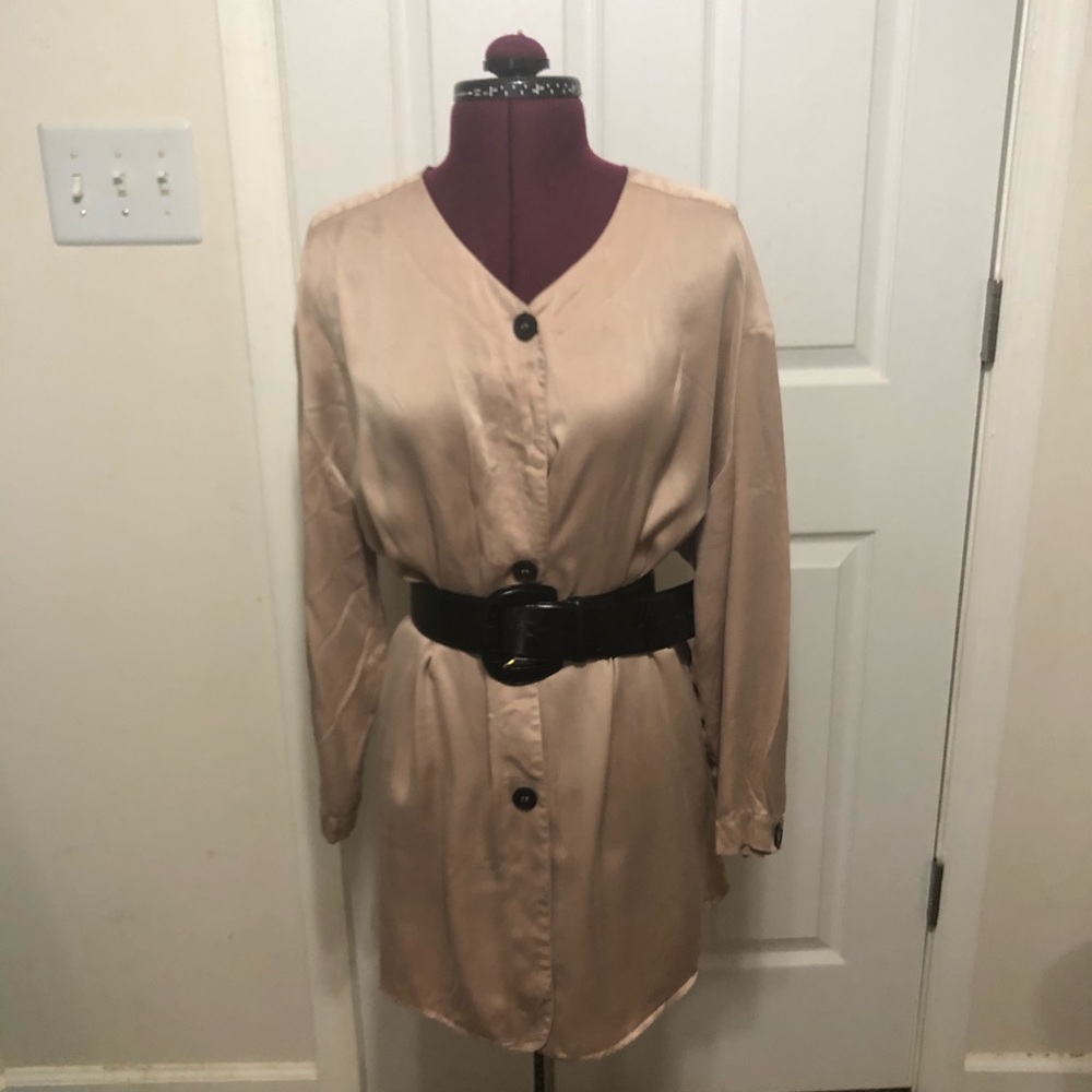 100% Silk Victoria's Secret Button Down Dress